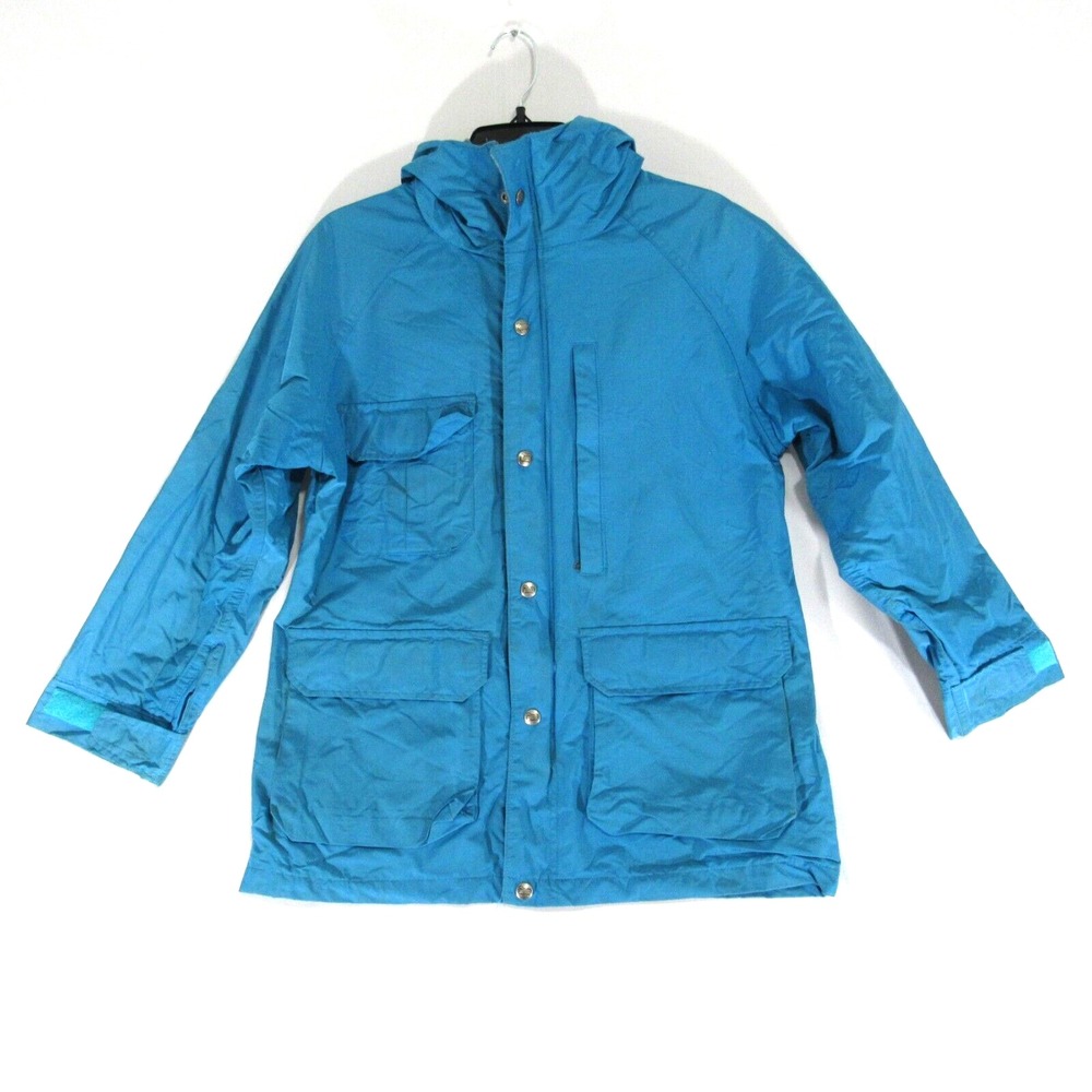 Woolrich Jacket Womens Medium Wool Blend Flannel Lined Coat Hooded Made in USA